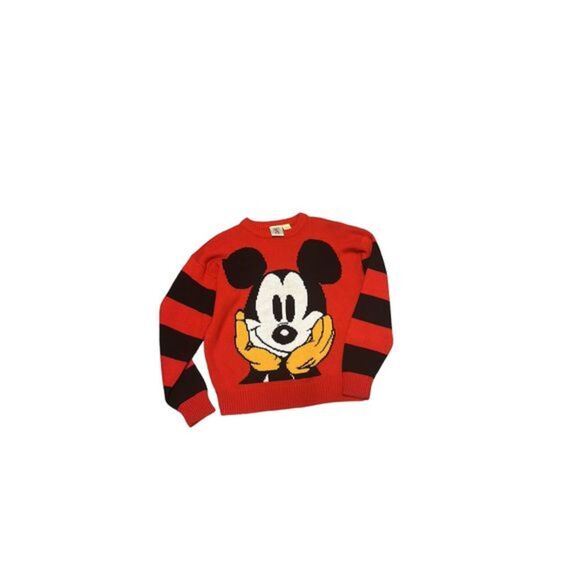 Vintage 80s Big Mickey Mouse Pullover Sweater Men’s M - Picture 1 of 3
